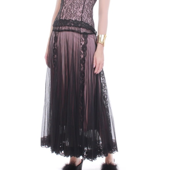 Black and Purple Lace Dress - Picture 8 of 8